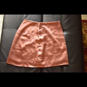 Express satin A-line skirt